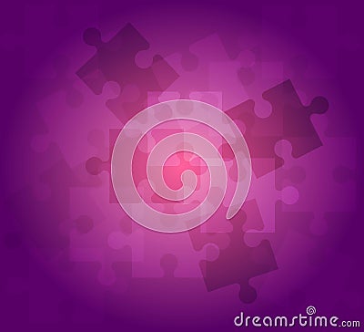 Abstract background puzzle pattern violet color Vector Illustration